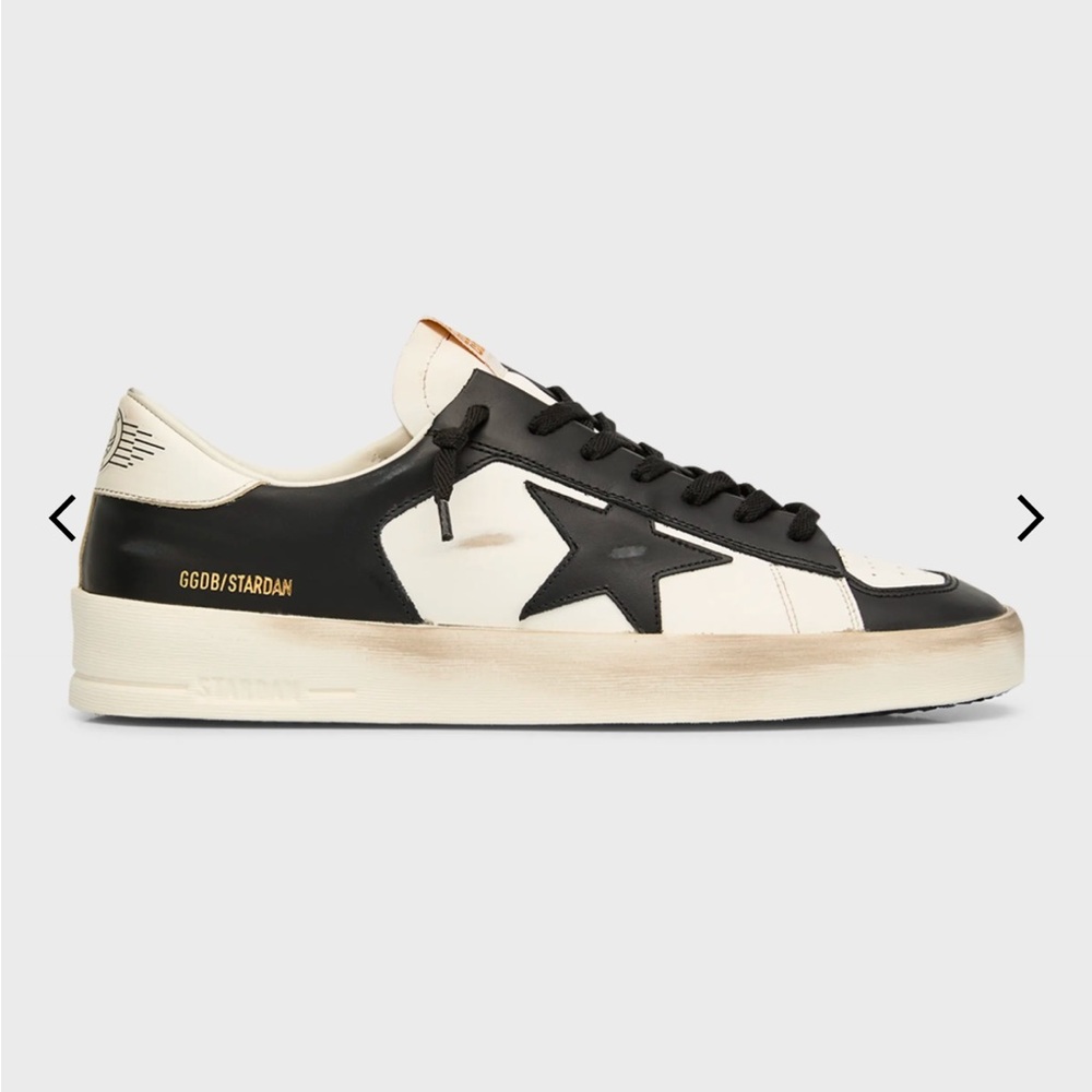 Golden Goose Stardan- Black and White Star Sneakers